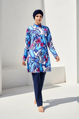 Marina Modest Burkini Swimwear Set Navy Blue – 1965