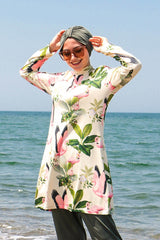 Marina Modest Burkini Swimwear Set Khaki – 1966