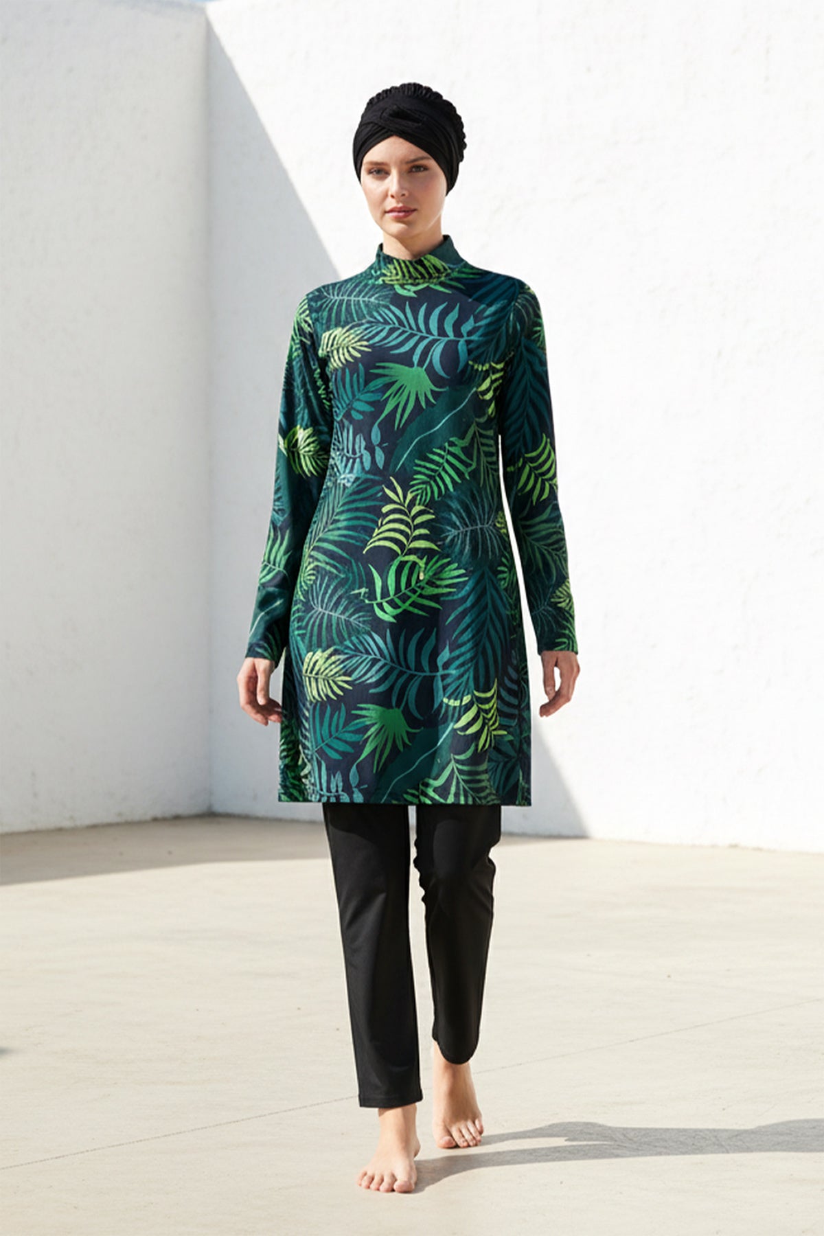 Marina Modest Burkini Swimwear Set Green – 1968