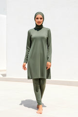 Marina Modest Burkini Swimwear Set Khaki – 1969