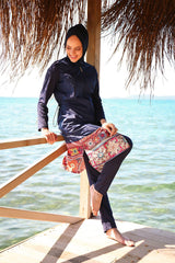 Marina Modest Burkini Swimwear Set Navy Blue – 1982