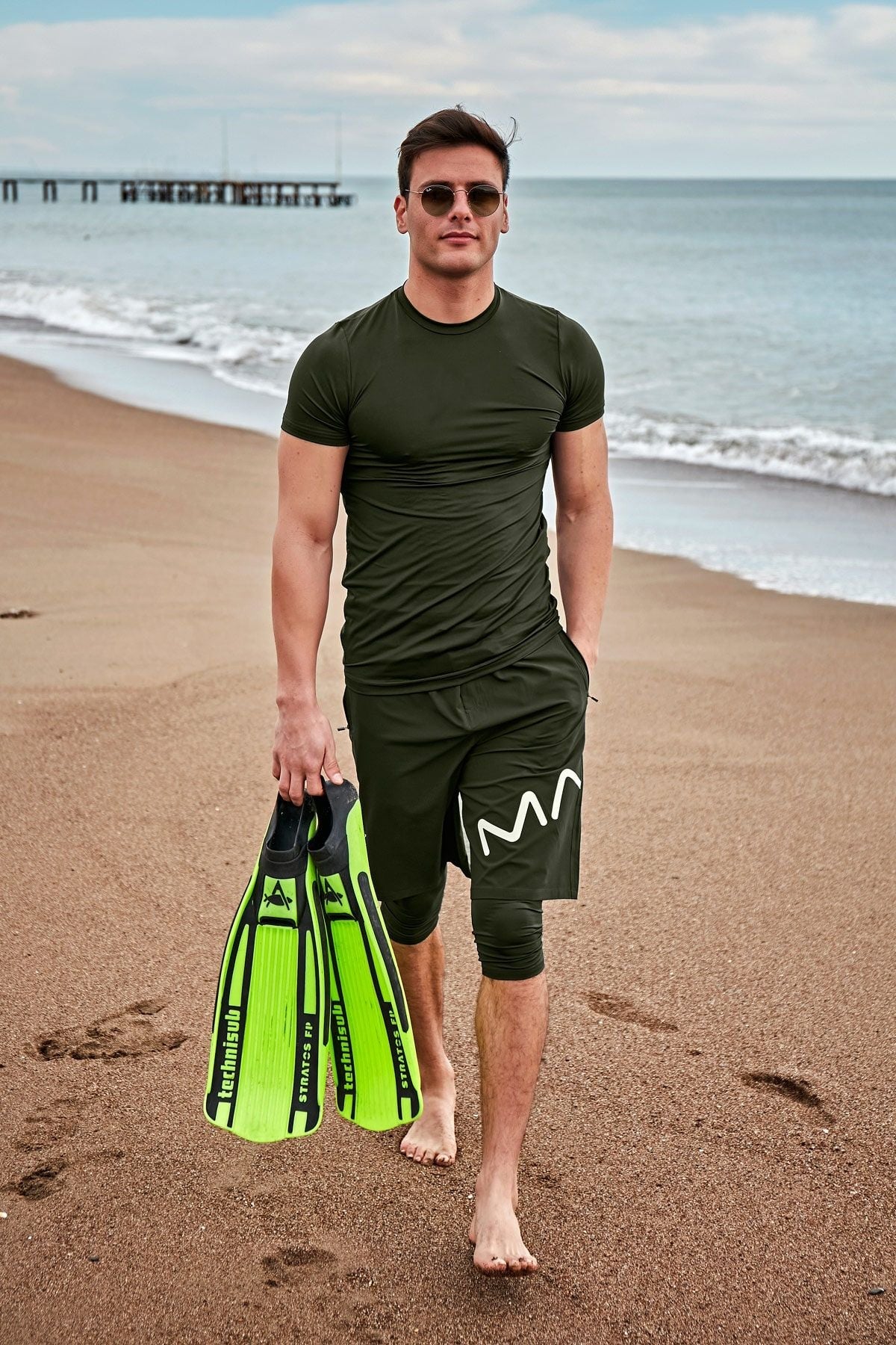 Khaki Men's Shorts S2411