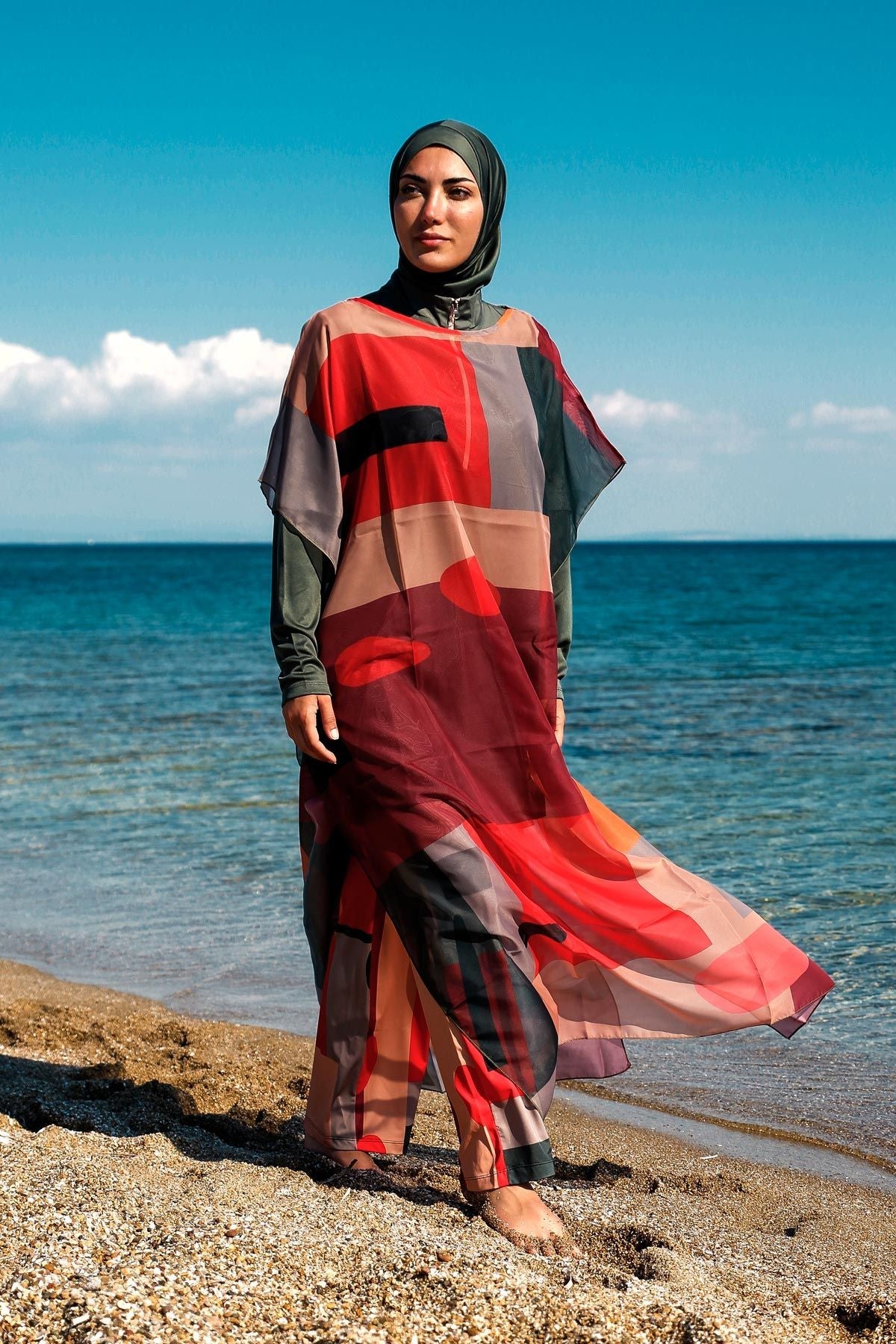 Colourful Pareo Kimono P2107