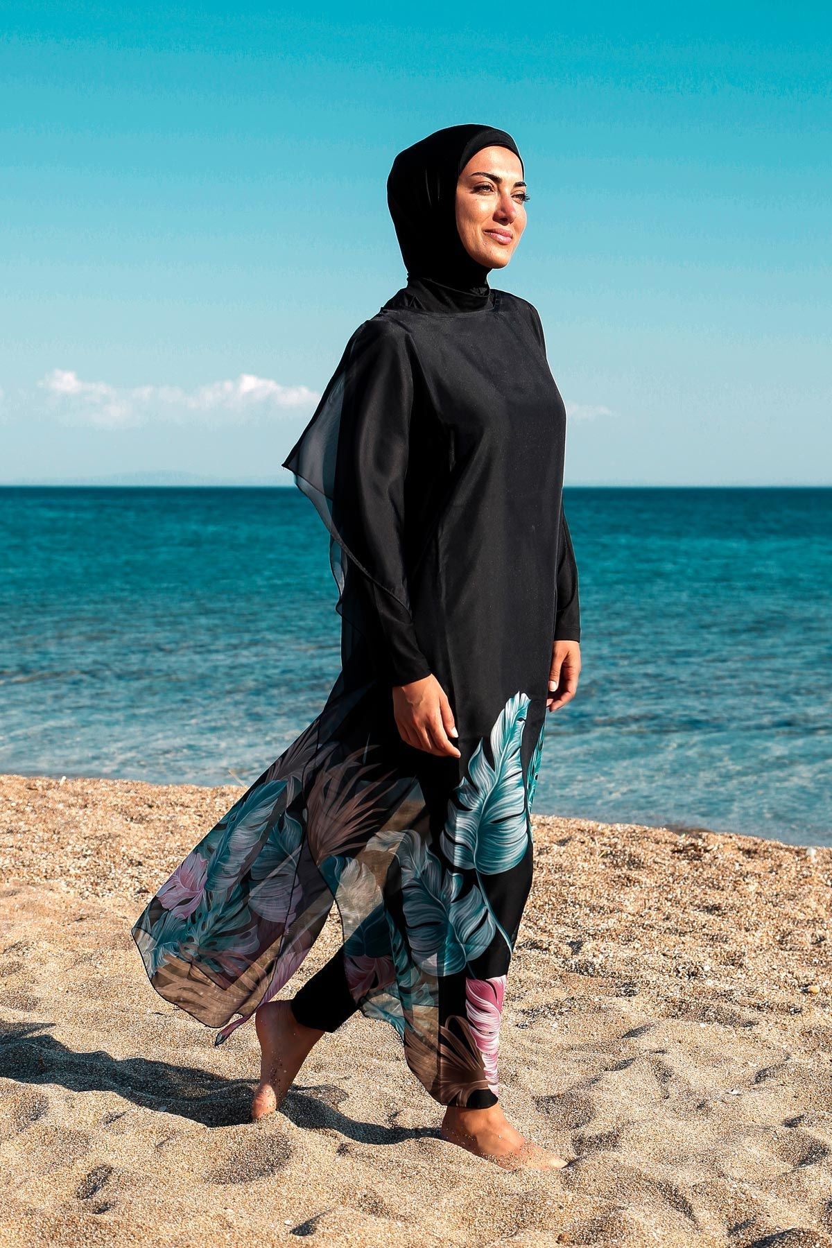 Black Pareo Kimono P2203