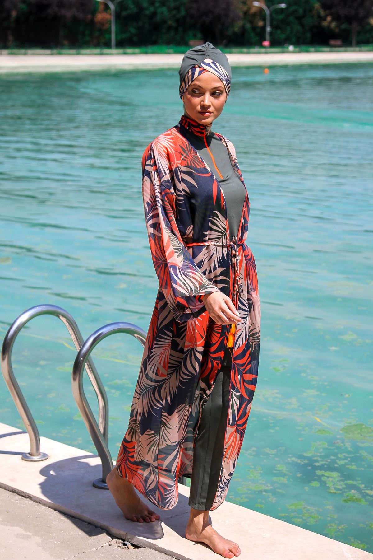 Colourful Pareo Kimono P2204 Secondary image