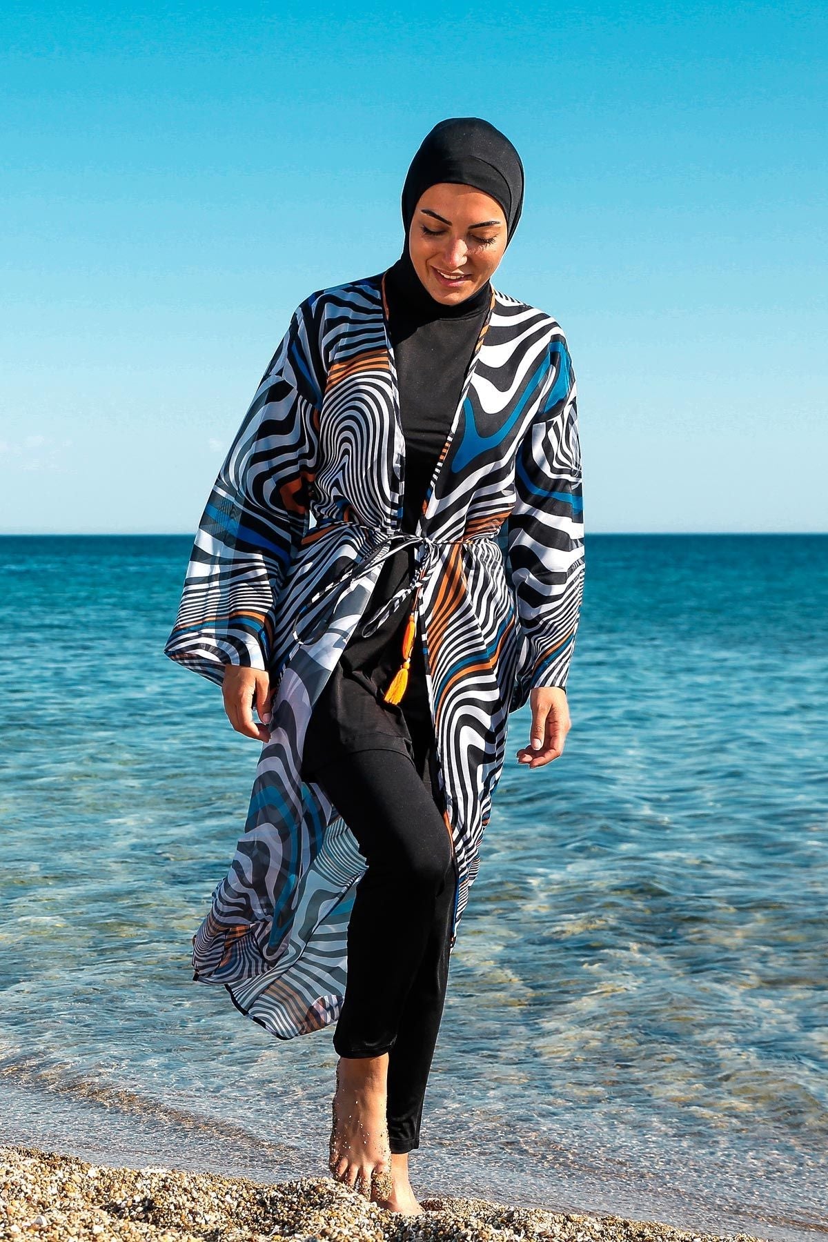 Colourful Pareo Kimono P2205 Main image