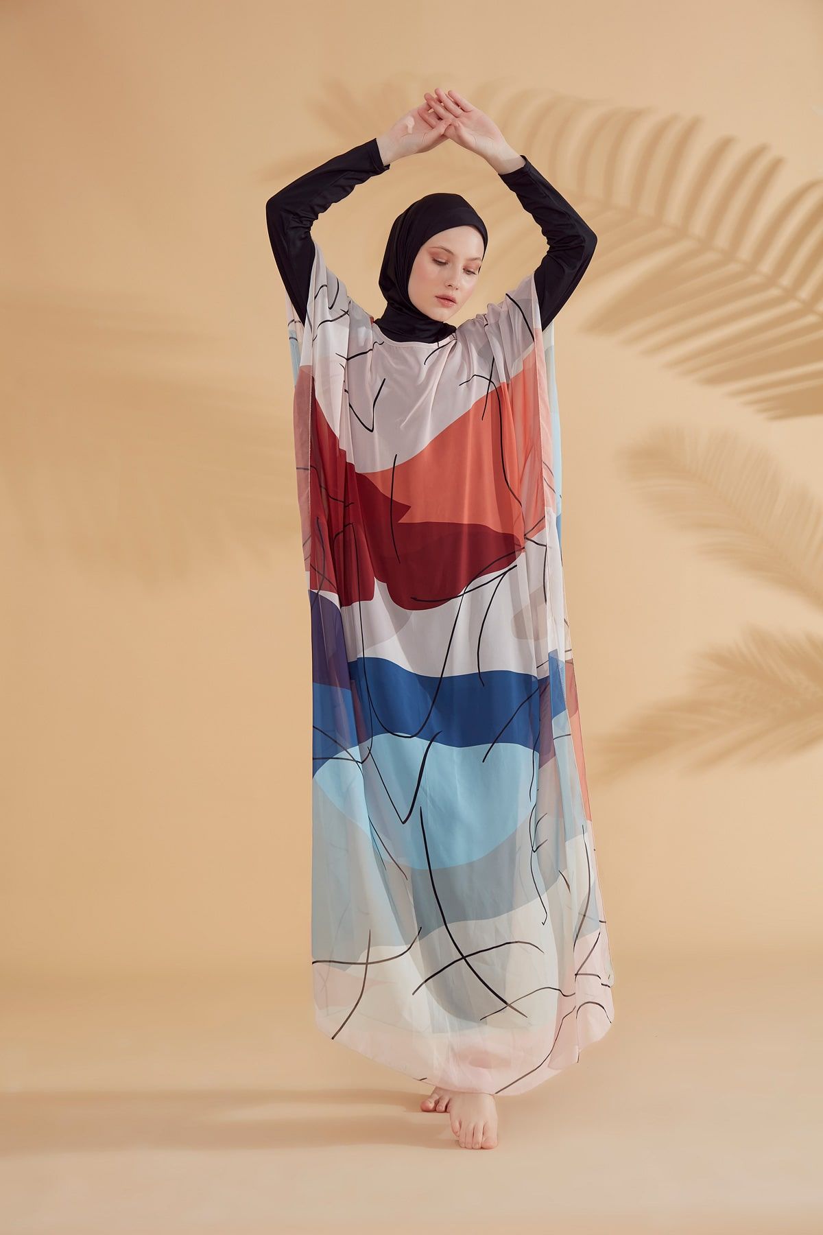 Colourful Pareo Kimono P2340