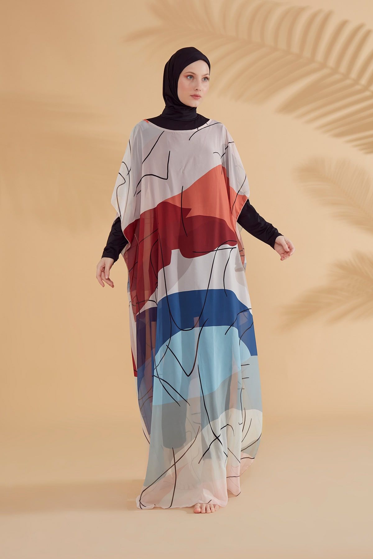 Colourful Pareo Kimono P2340