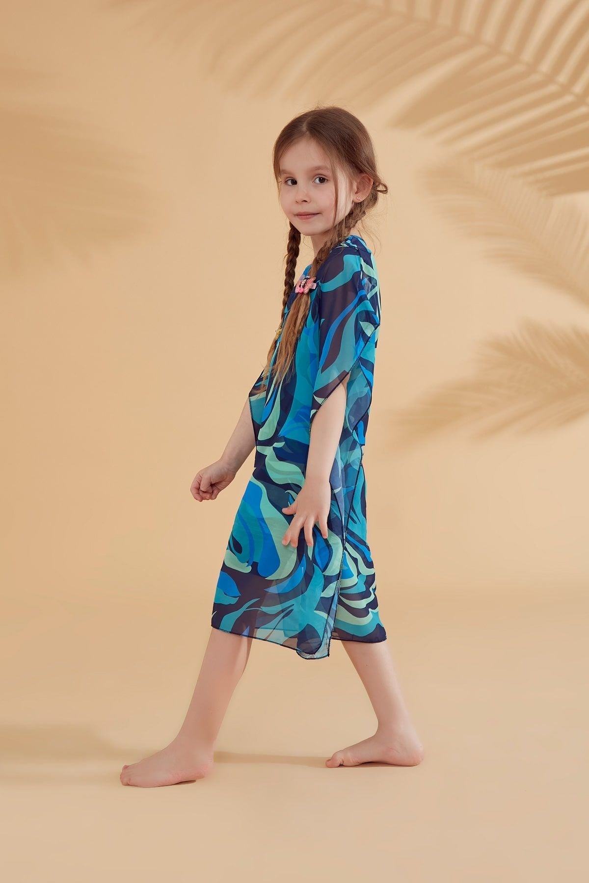 ملون للأطفال صوفية كيمونو P2349