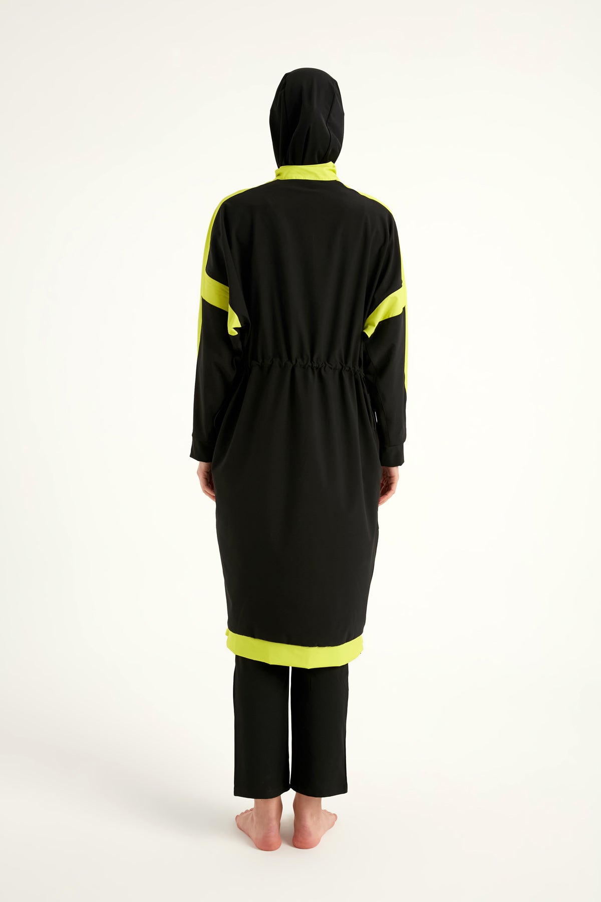 Marina Black Full-Coverage Modest Swimwear Burkini - M2528-1