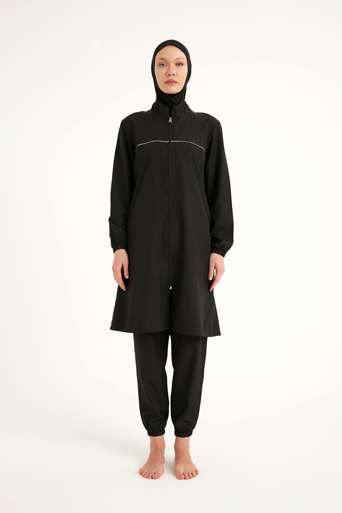 Andalus Black Full Coverage Burkini Set A2501-1
