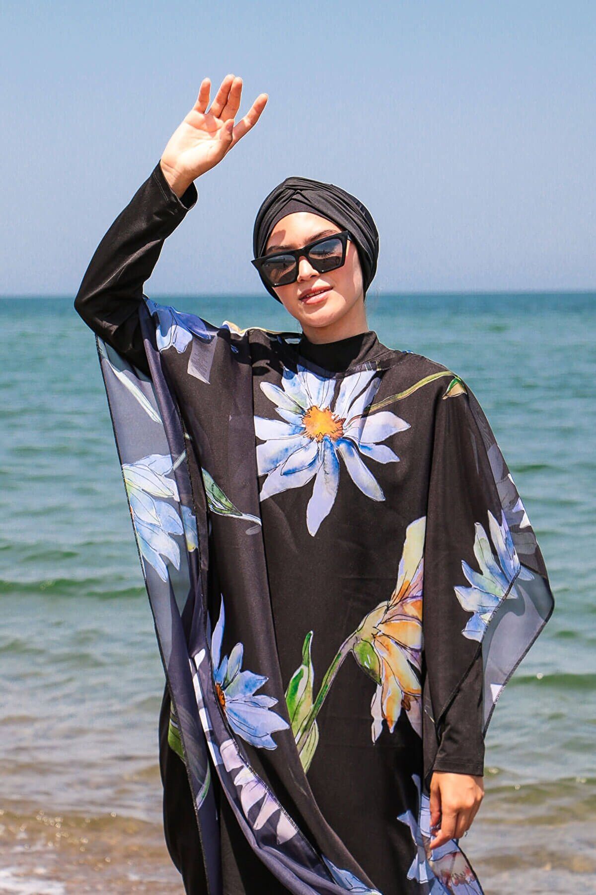 Black Pareo Kimono P2105