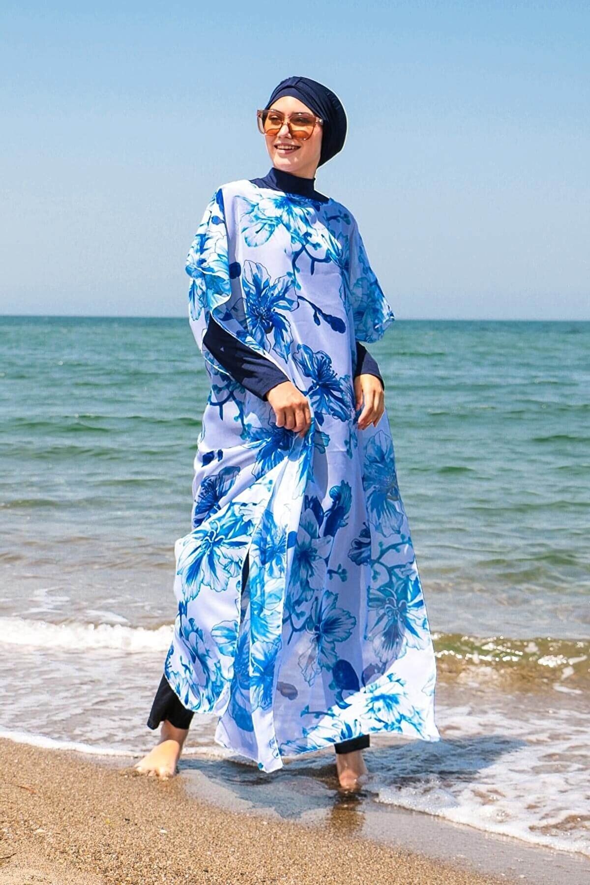 Blue Pareo Kimono P2108