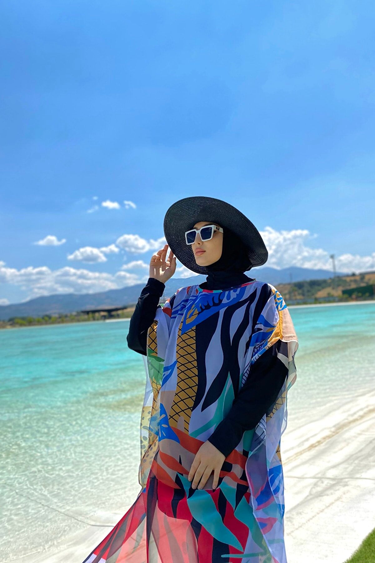 Colourful Pareo Kimono P2102