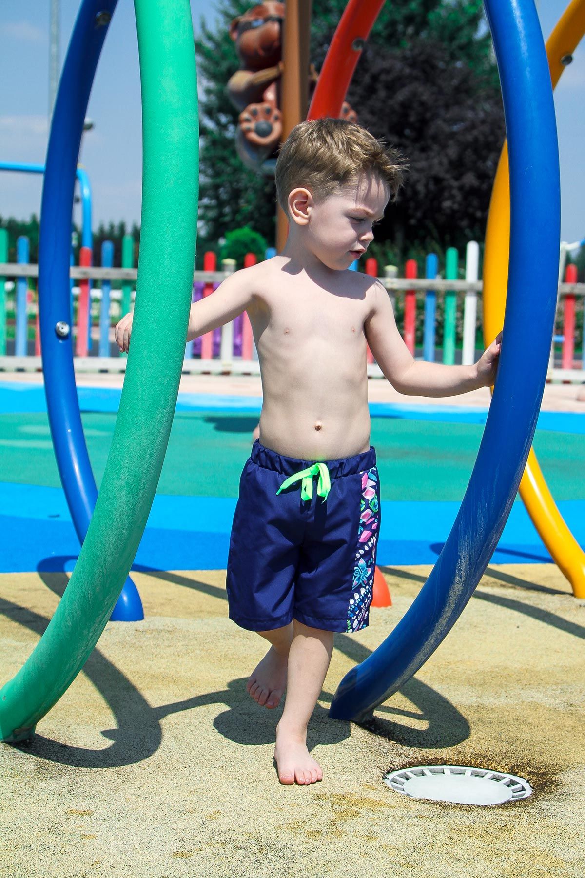 Woven Navy Boys Shorts B2202