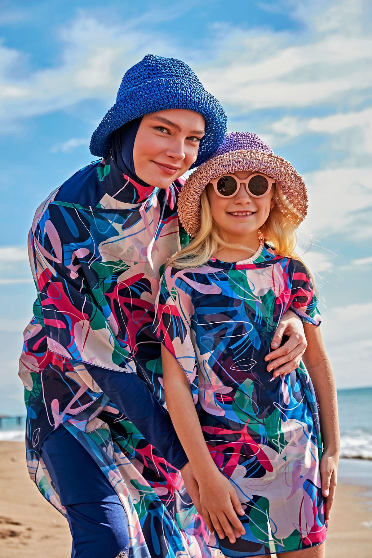 Kids' Patterned Colorful Pareo P2431