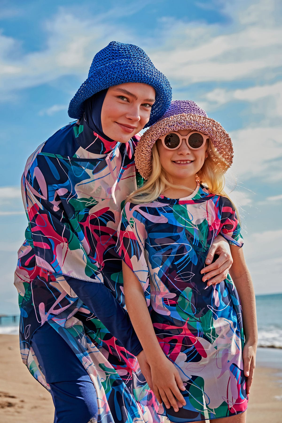 Lycra Navy Burkini Modest Swimwear M2497