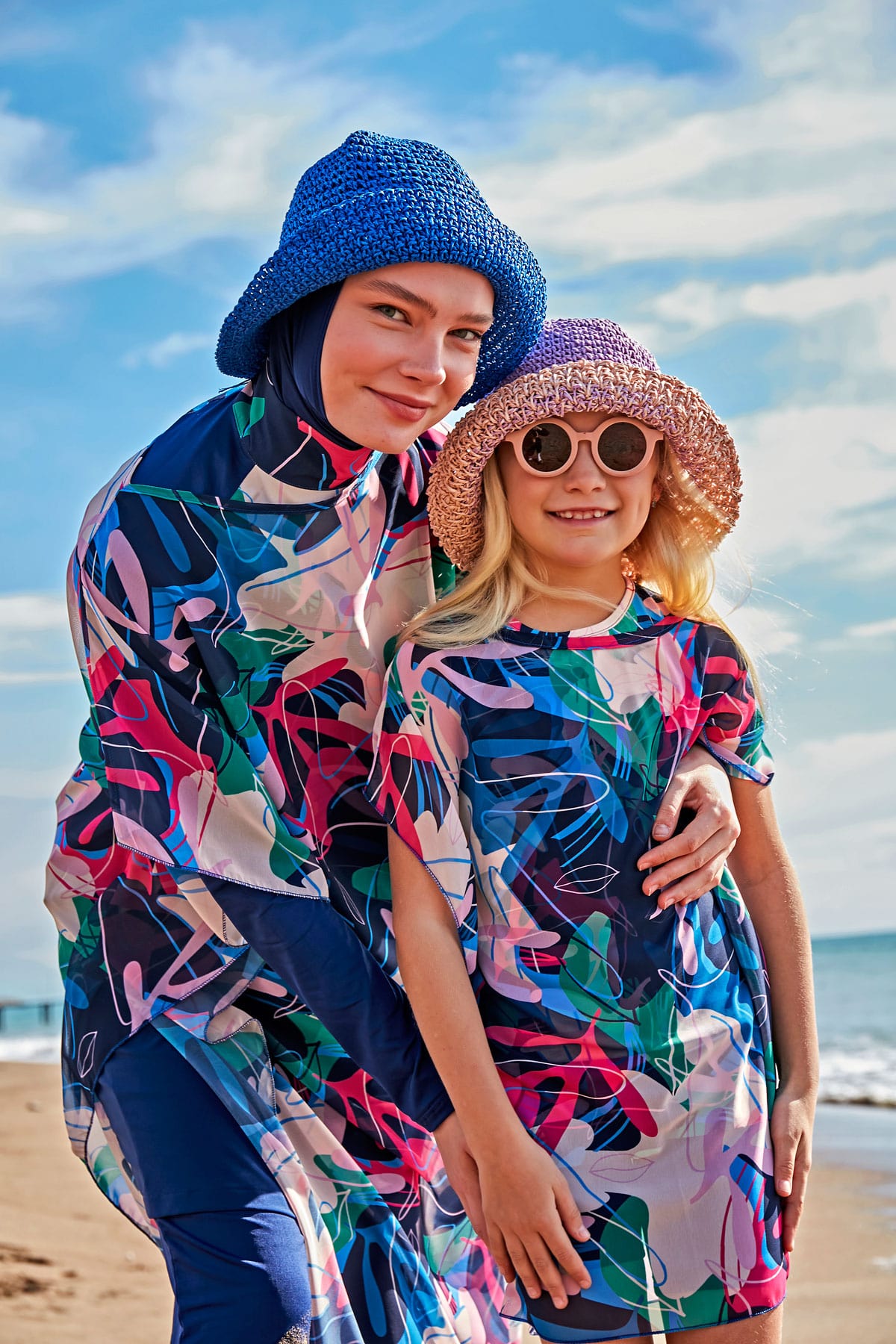Patterned Colorful Kids Beach Pareo - P2431 Main image