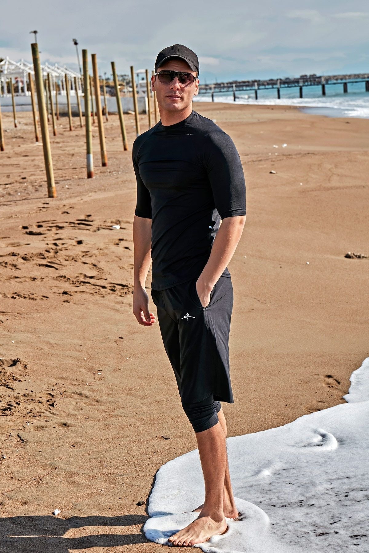 Black Men's Shorts S2401 Main image