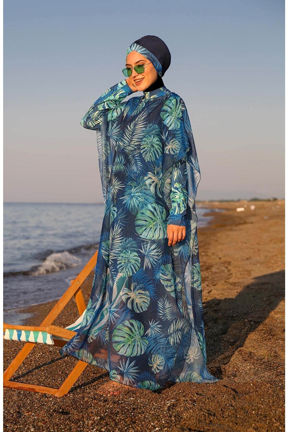 Navy Pareo Kimono P2106 Main image