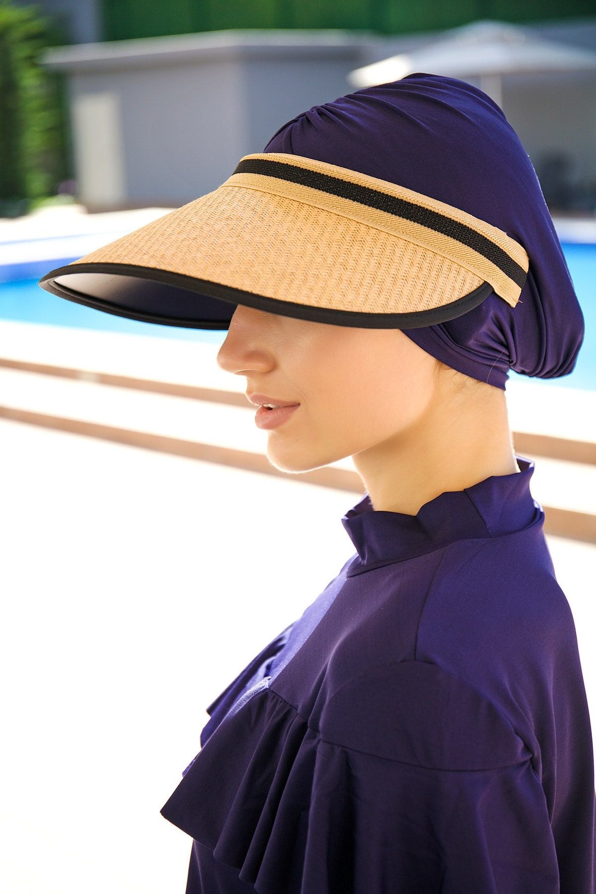 قبعة القش ذات الوجه الجملي 14394 صورة ثانوية