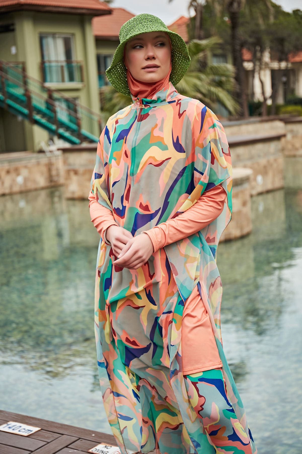 Colourful Pareo Kimono P2409 Secondary image