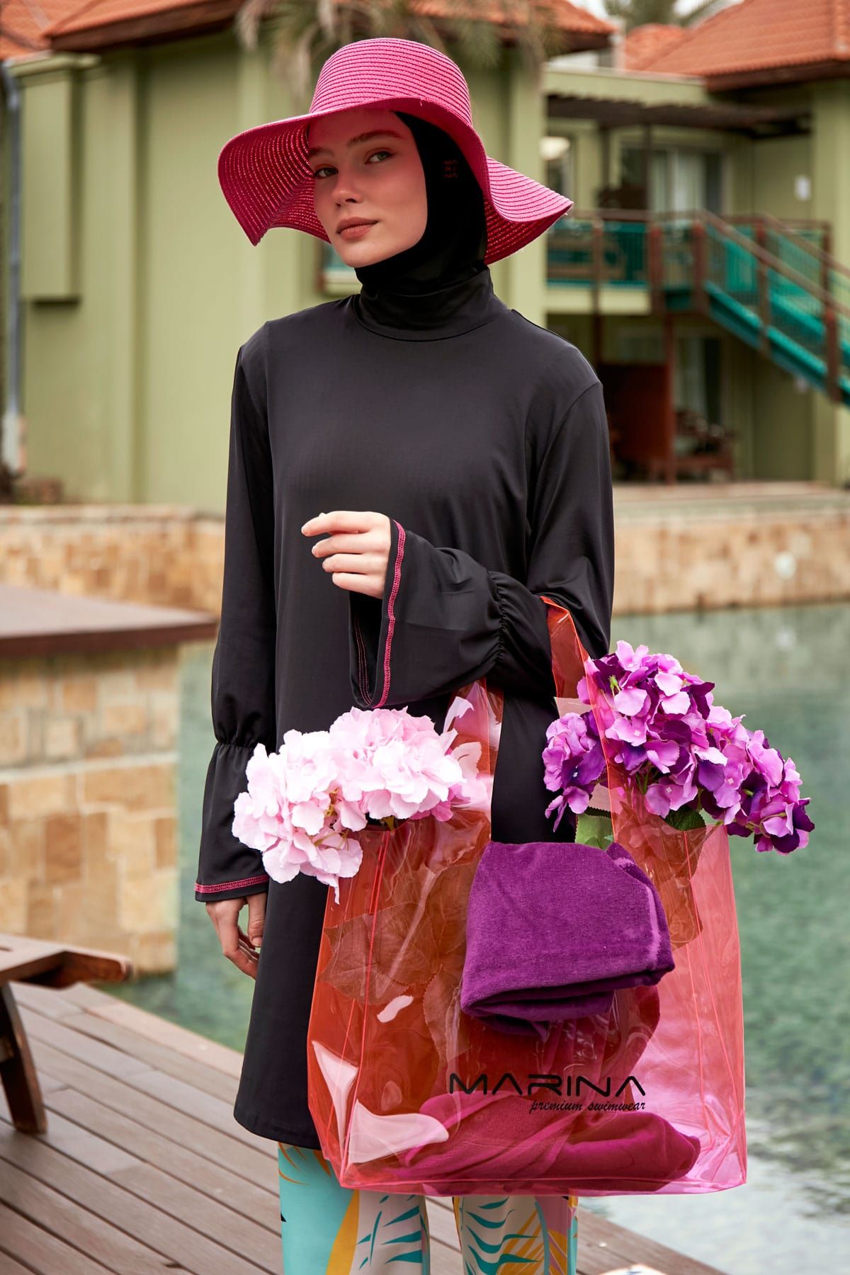 Pink Beach Bag C2402 Main image