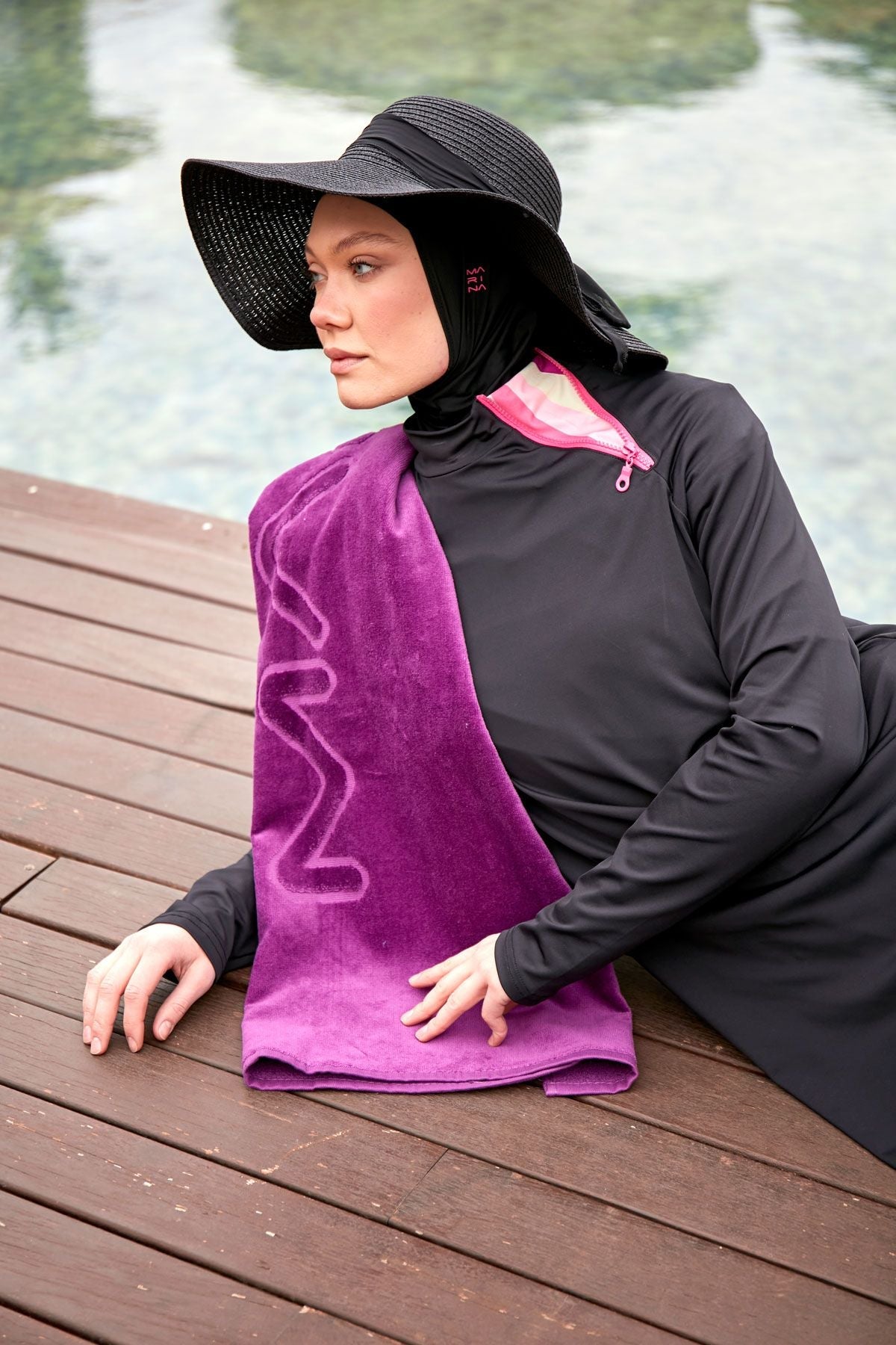 Purple Beach Towel PH23-18034