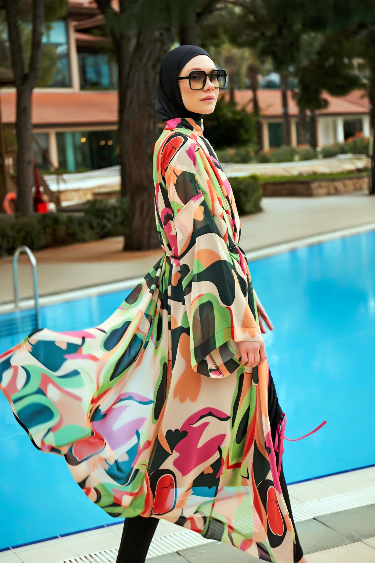 Colourful Pareo Kimono P2414