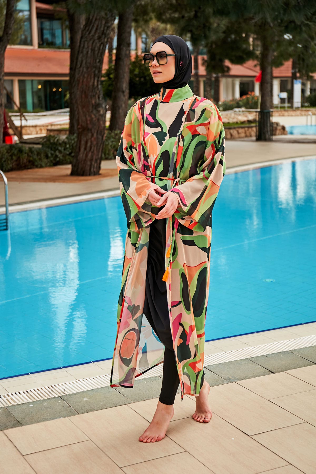 Colourful Pareo Kimono P2414