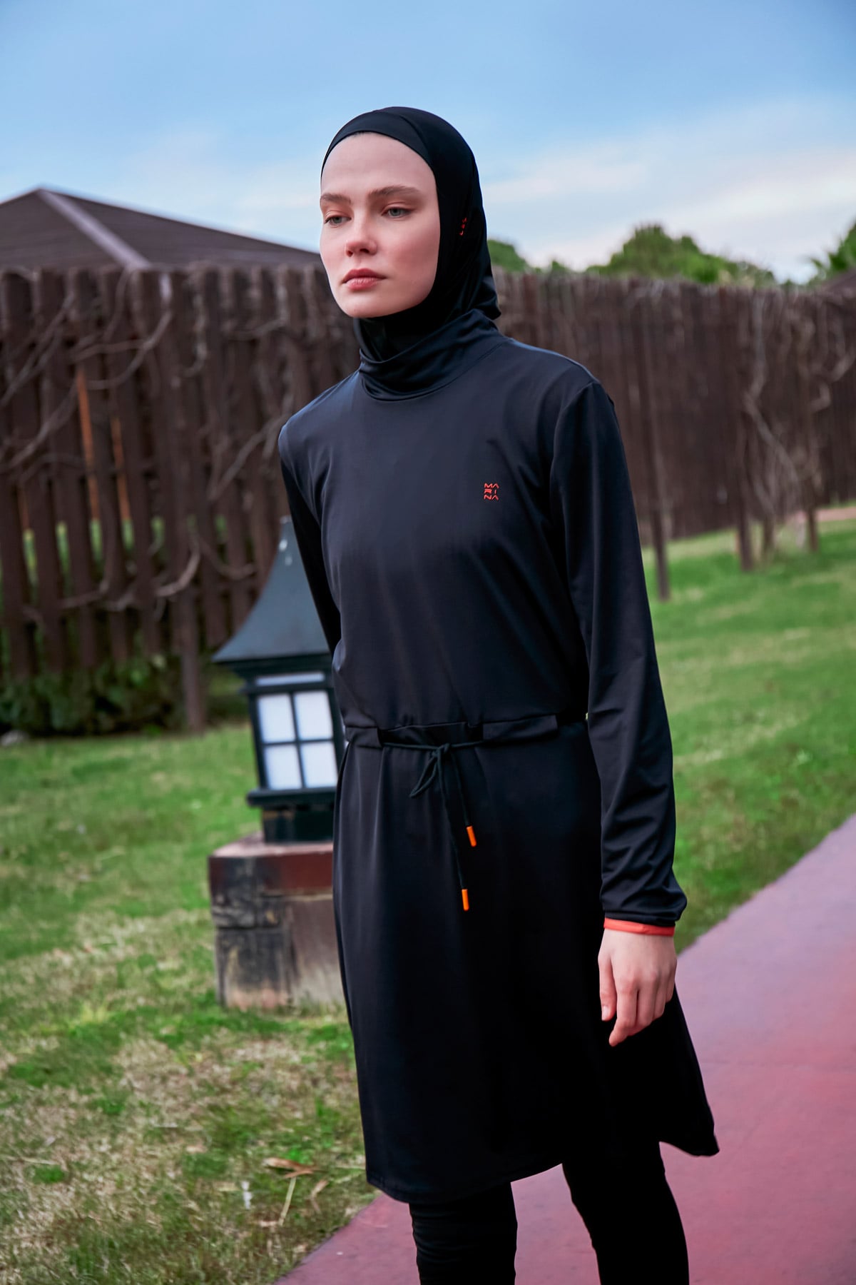 Lycra Black Burkini Modest Swimwear M2478 AUS