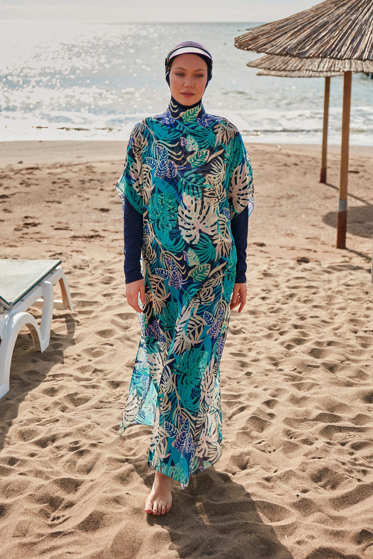 Floral Colorful Chiffon Beach Pareo - P2418