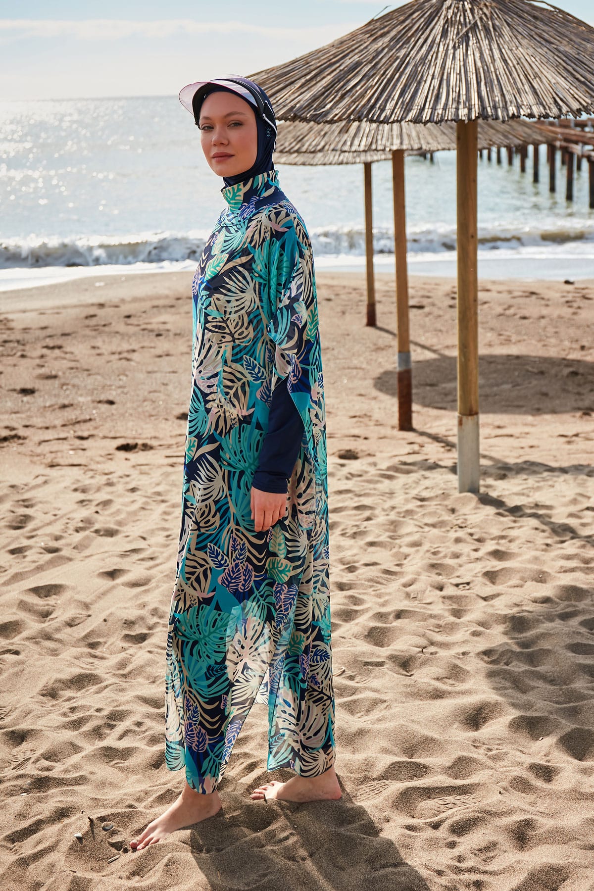 Floral Colorful Chiffon Beach Pareo - P2418