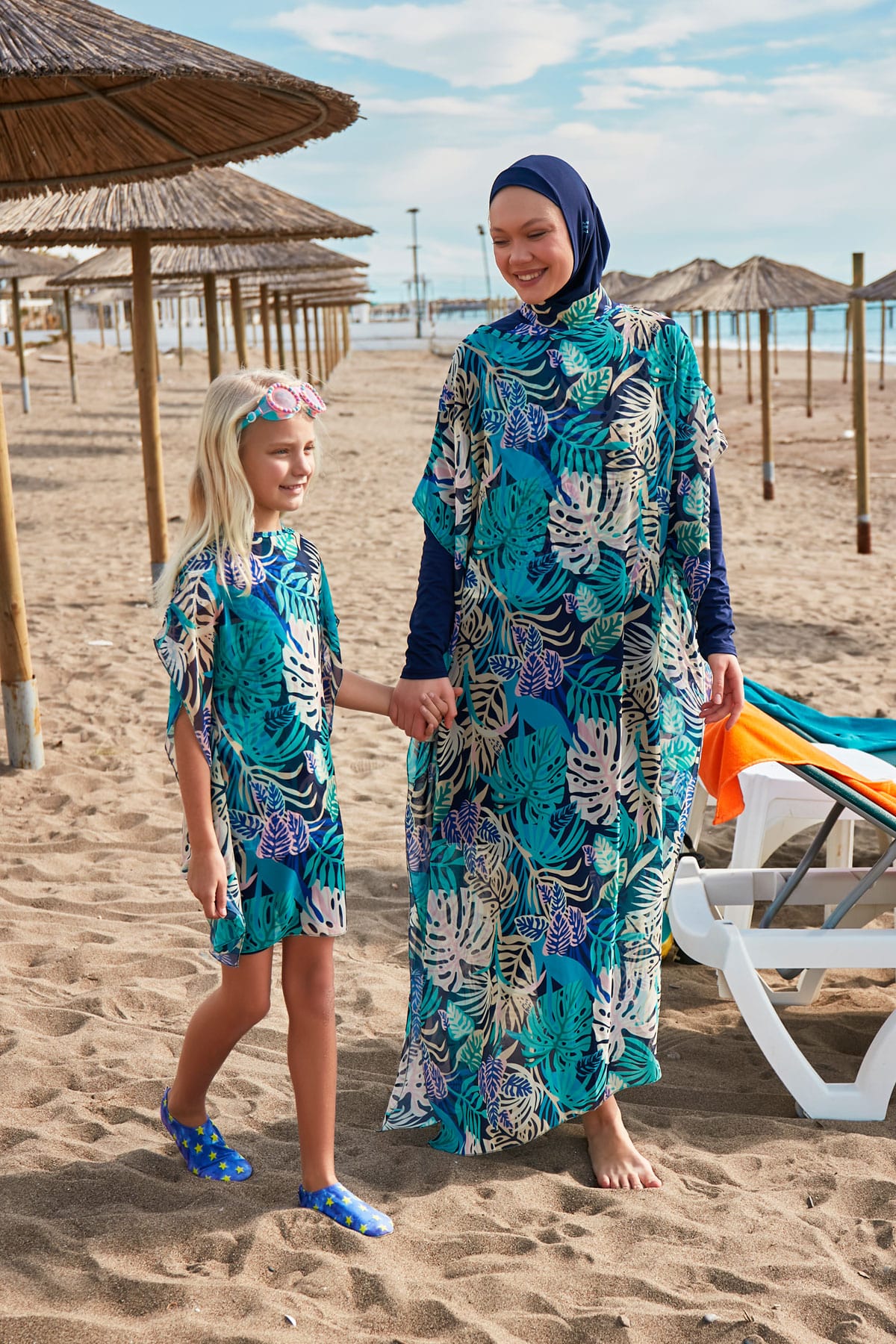 Floral Colorful Chiffon Beach Pareo - P2418