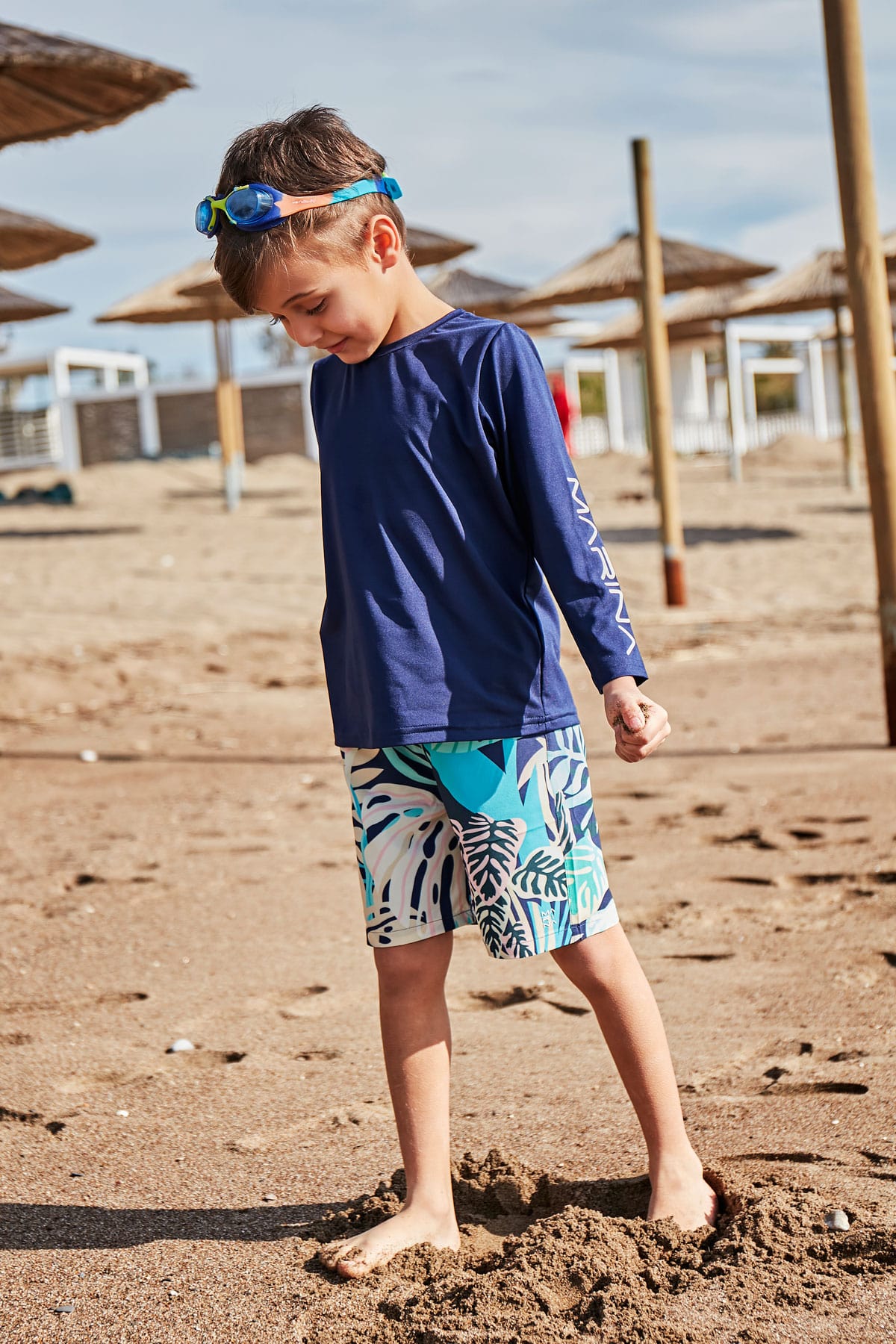 Woven Navy Boys Shorts B2431