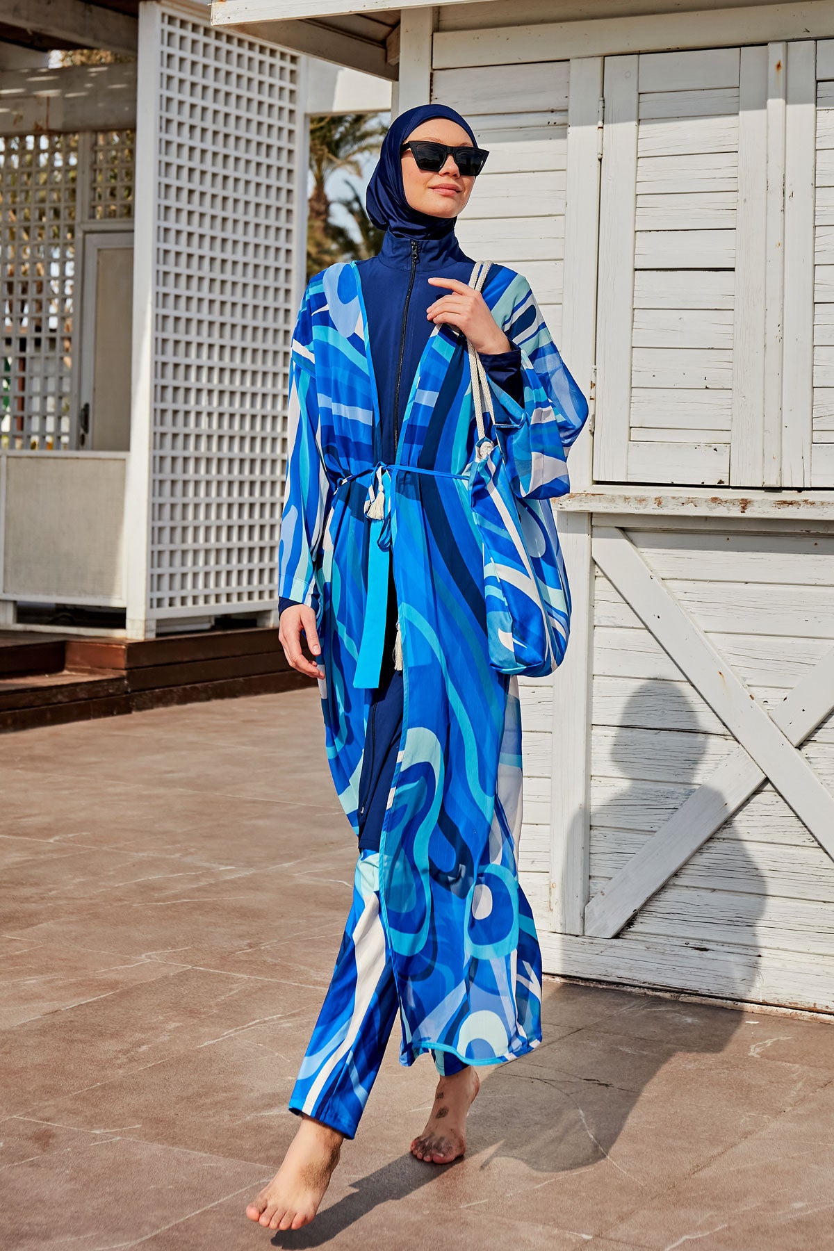 Blue Pareo Kimono P2403