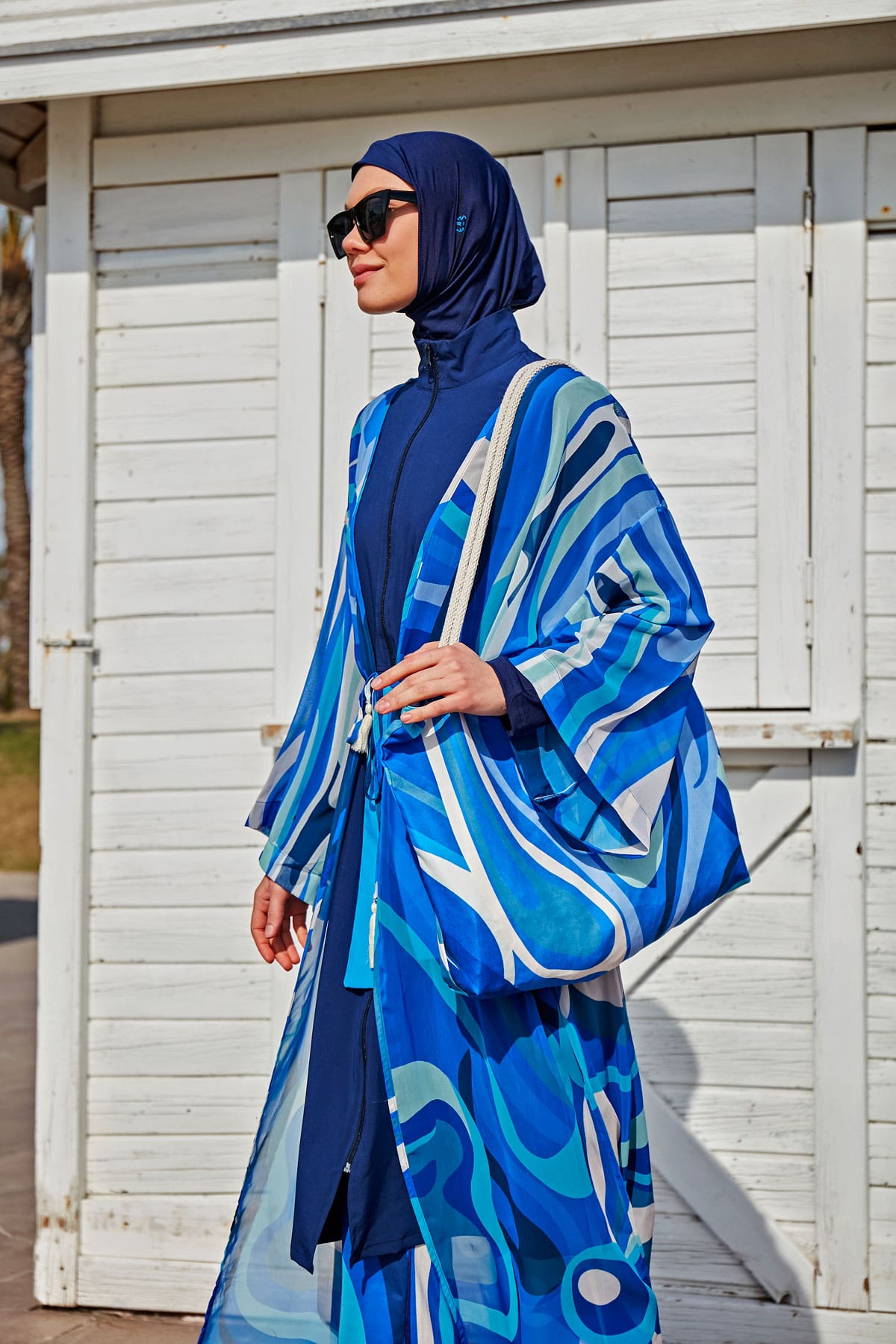 Blue Pareo Kimono P2403