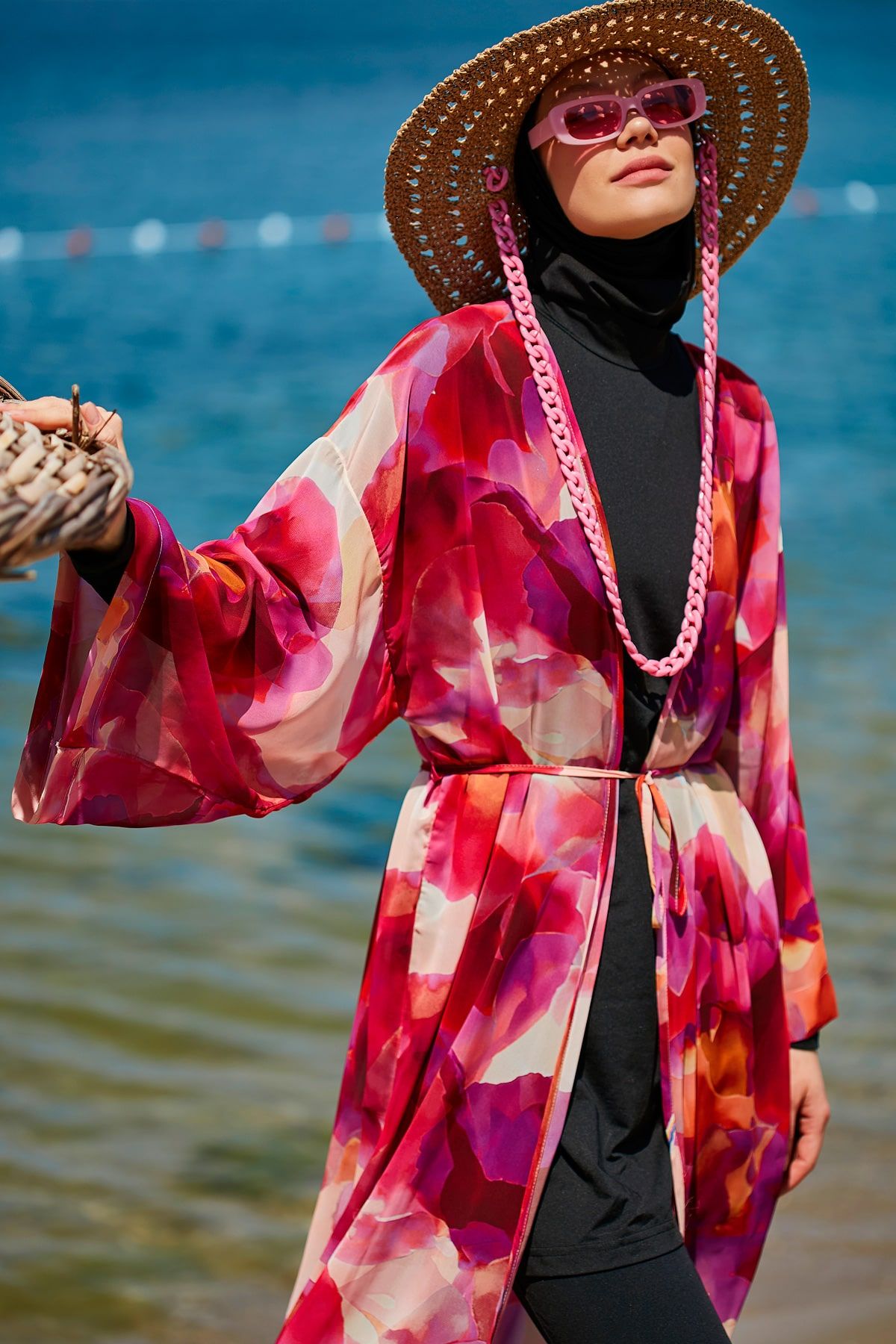 Colourful Pareo Kimono P2341 Secondary image