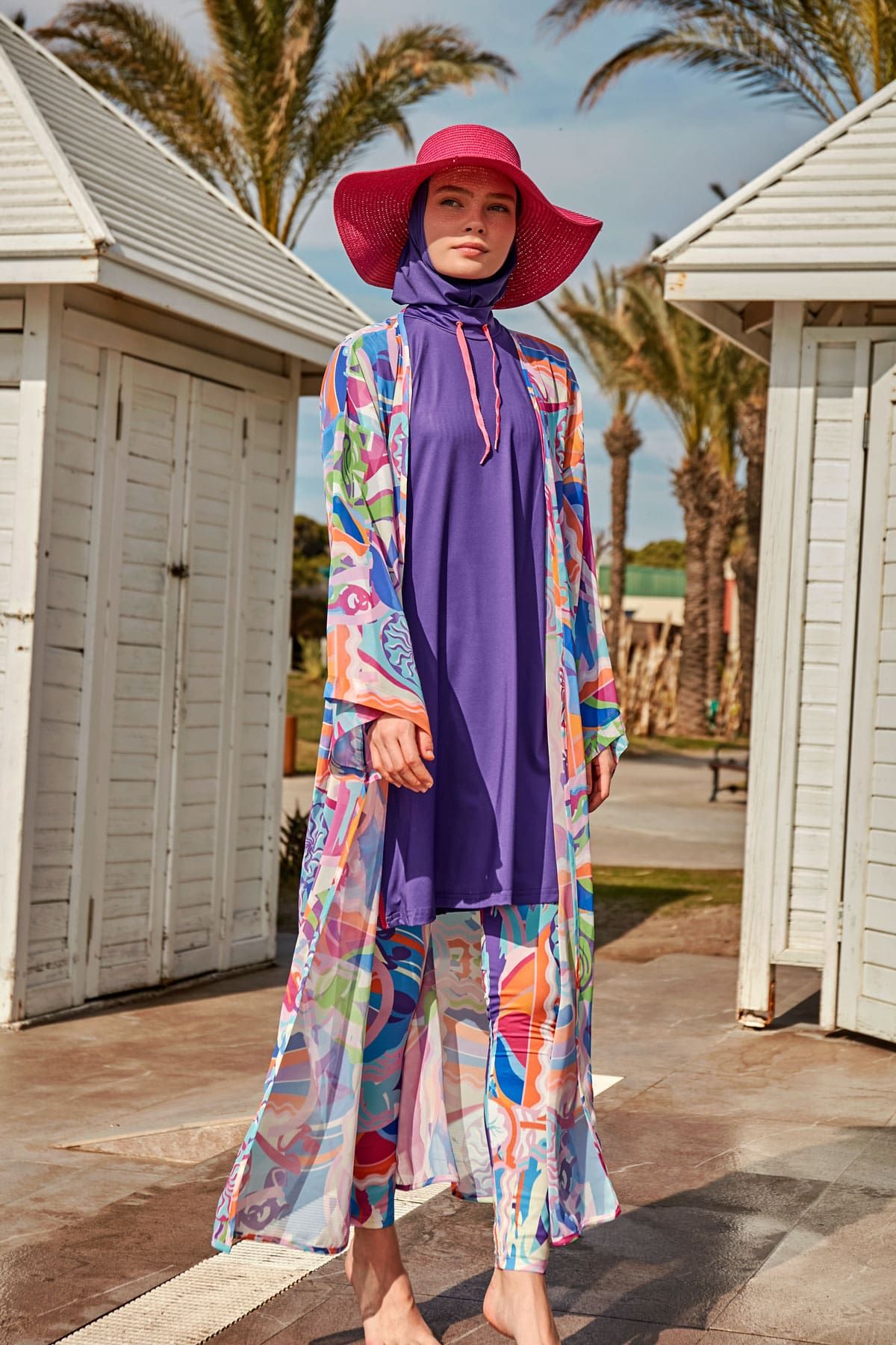 Colourful Pareo Kimono P2424