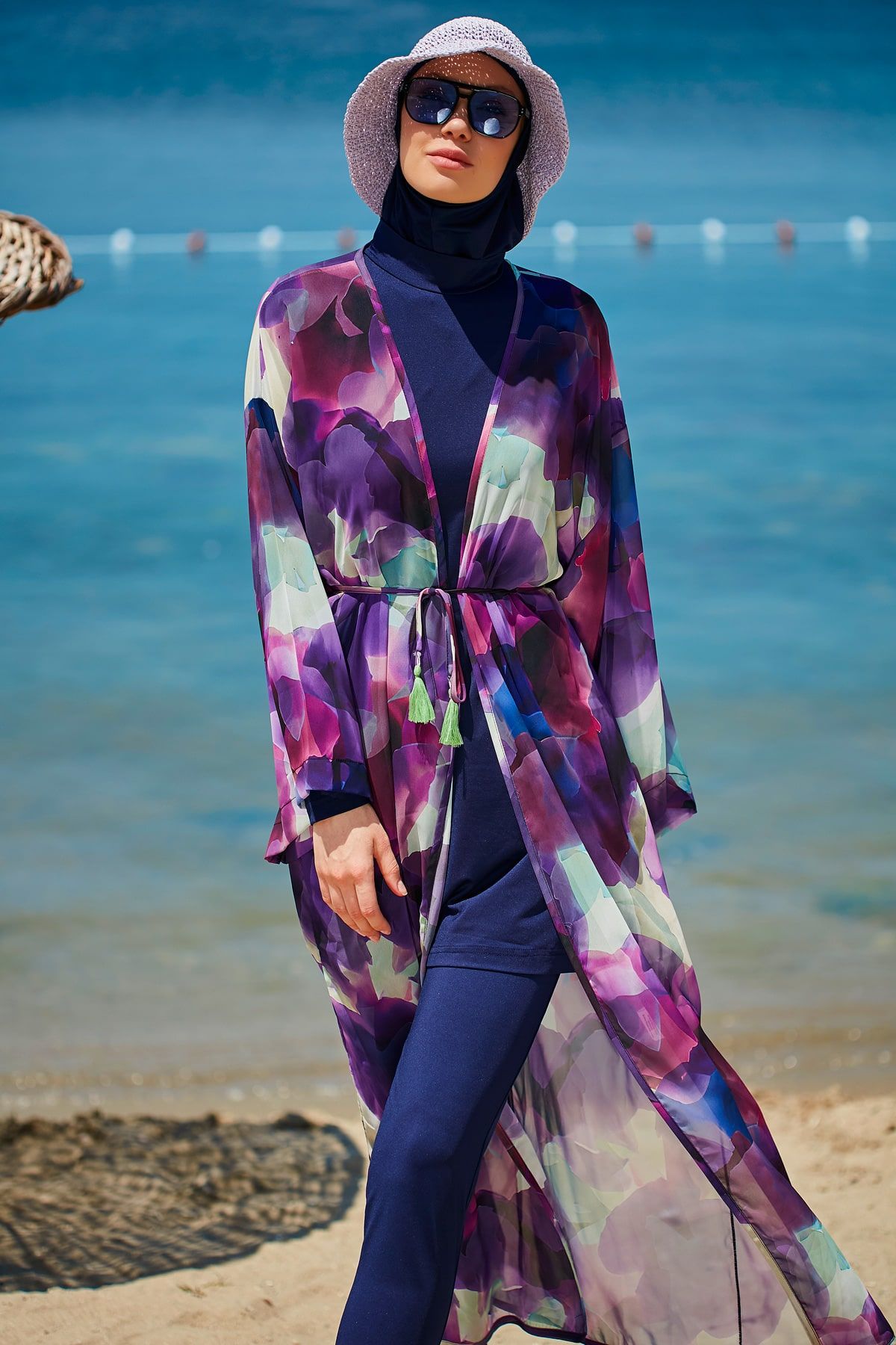 Purple Pareo Kimono P2338