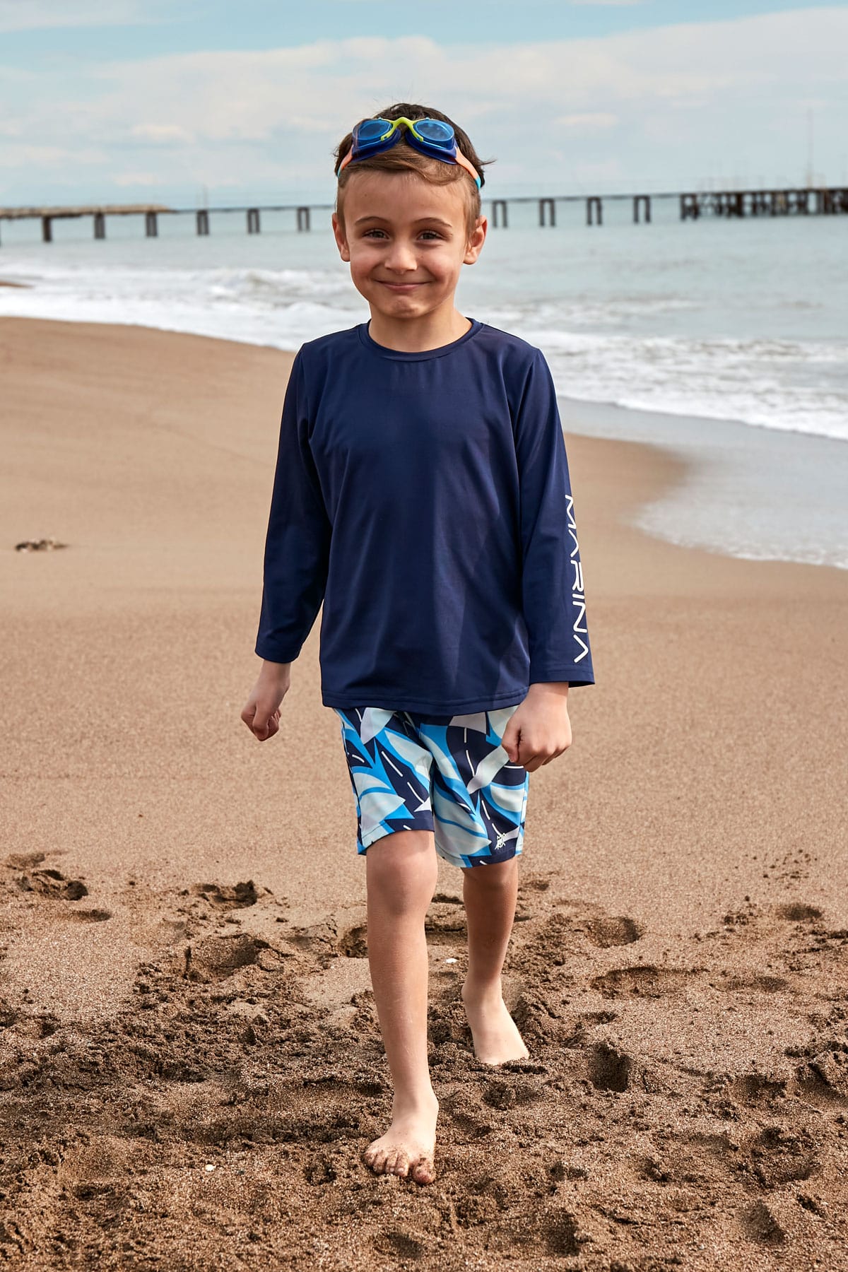 Woven Navy Boys Shorts B2436