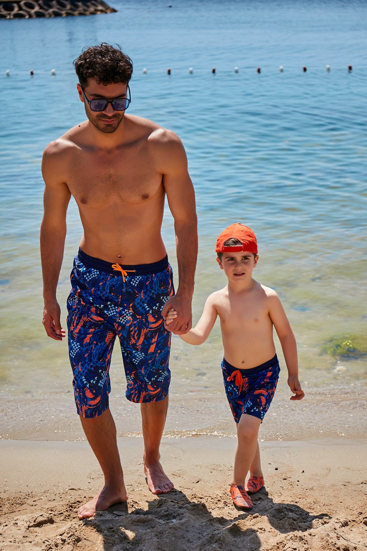 Woven Navy Boys Shorts B2362 Main image