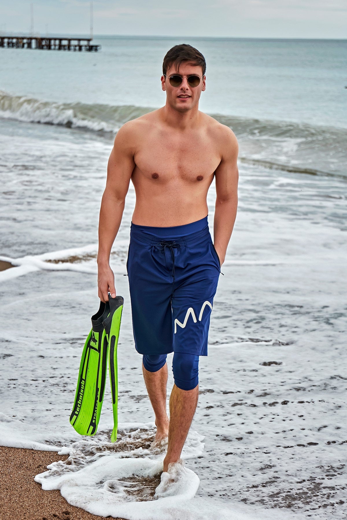 Navy Men's Shorts S2406 AUS