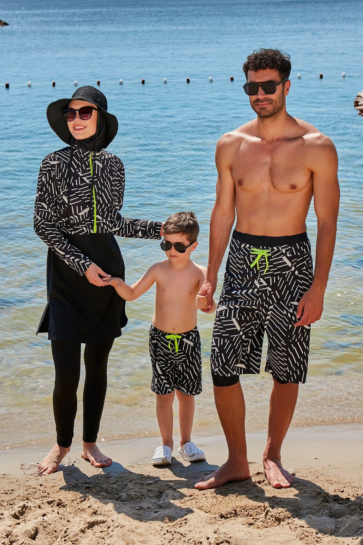 Woven Black Boys Shorts B2363