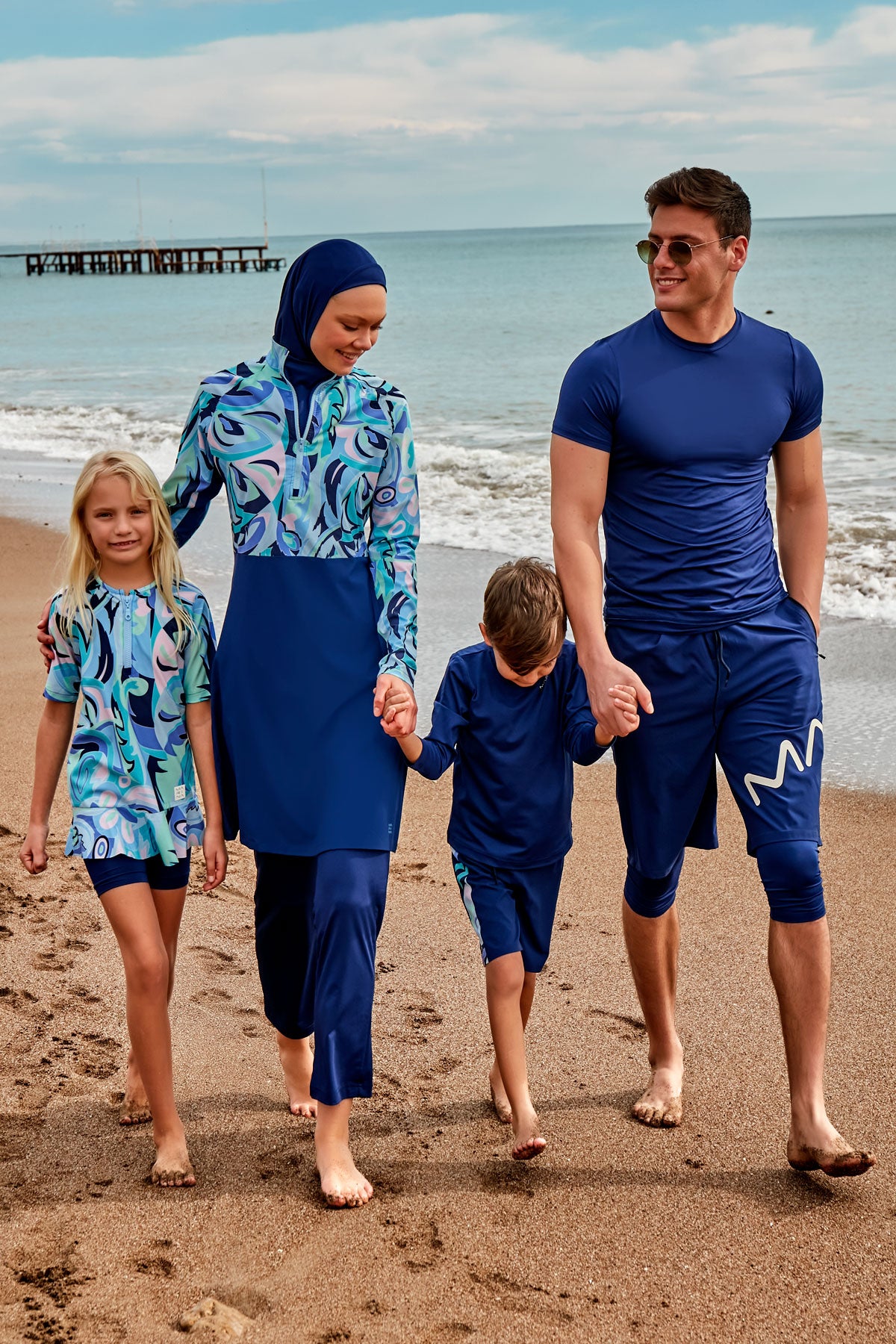 Patterned Colorful Kids Beach Kimono - P2429