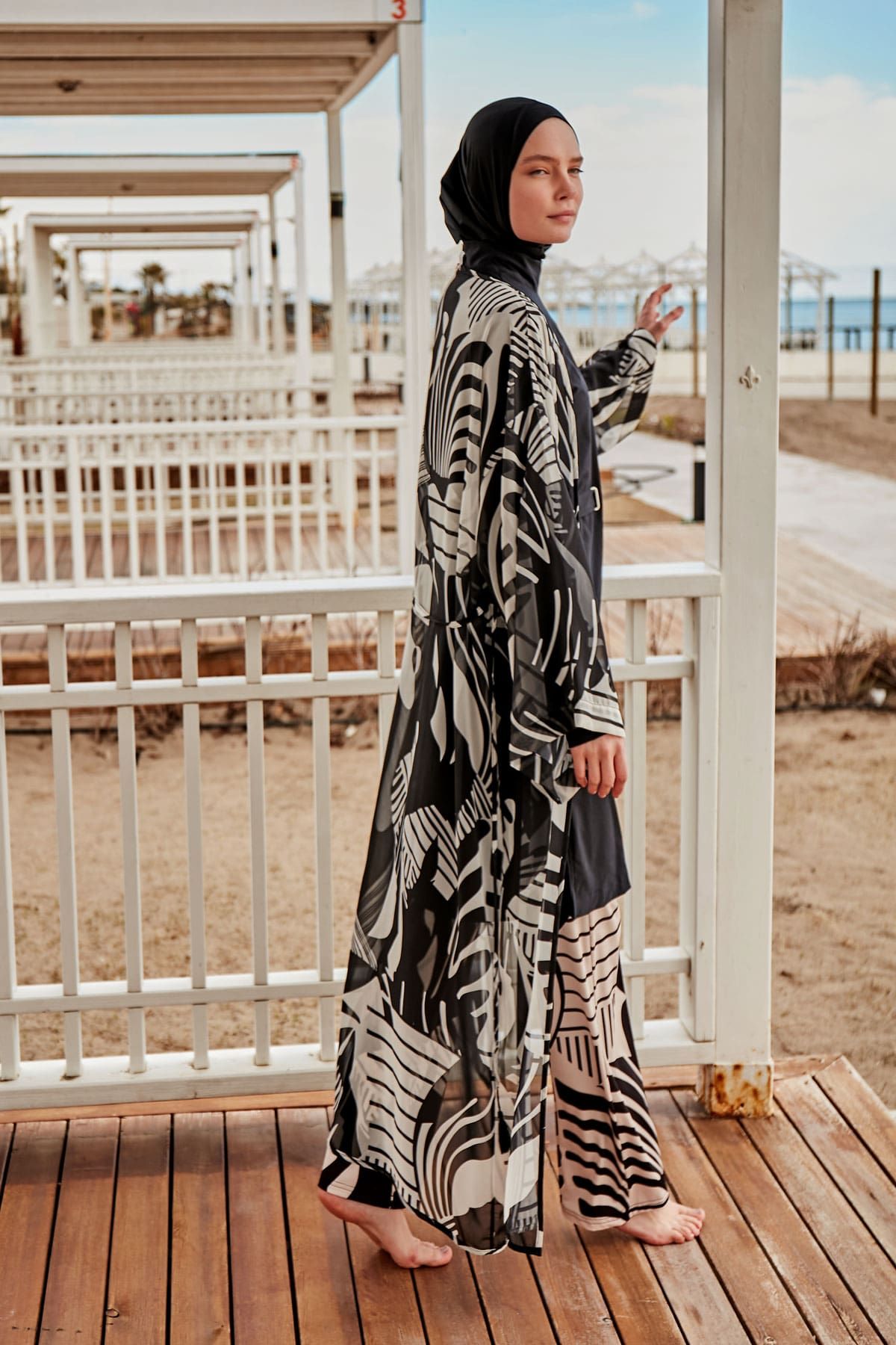 Colourful Pareo Kimono P2401