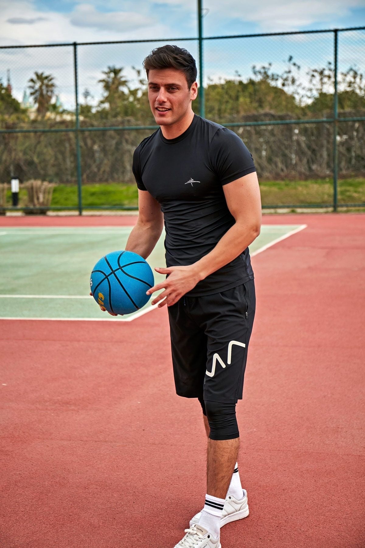 Black Men's Shorts S2405