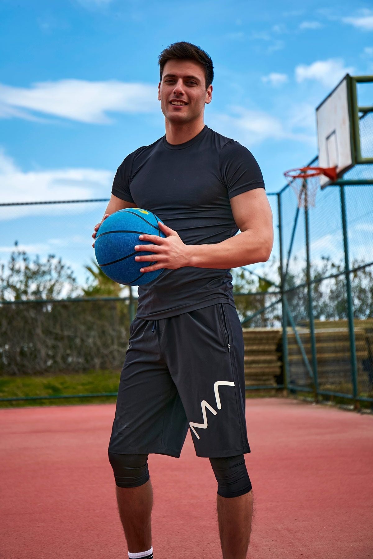 Black Men's Shorts S2405