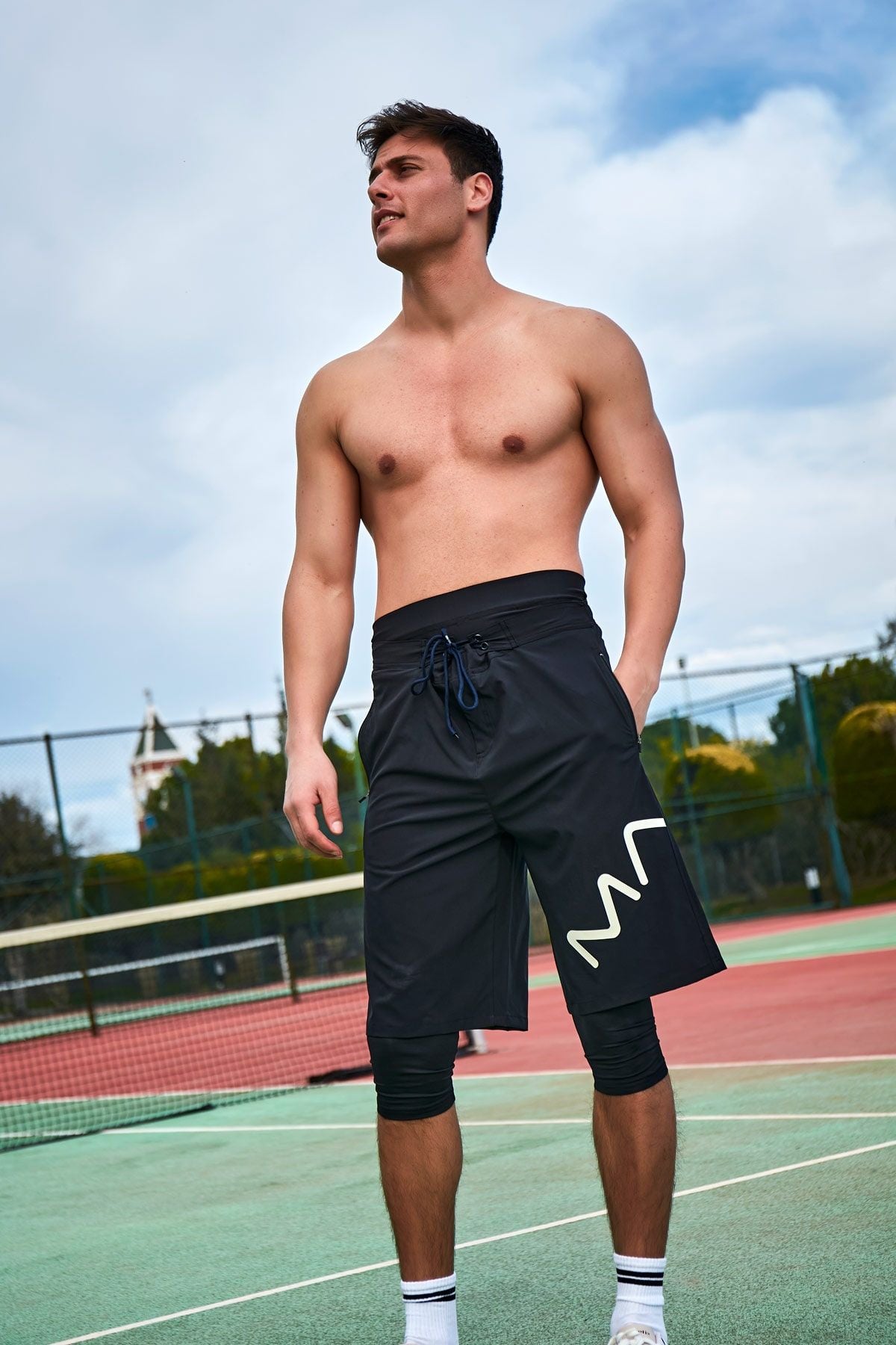 Black Men's Shorts S2405 Secondary image