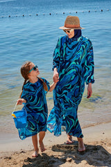 ملون للأطفال صوفية كيمونو P2349